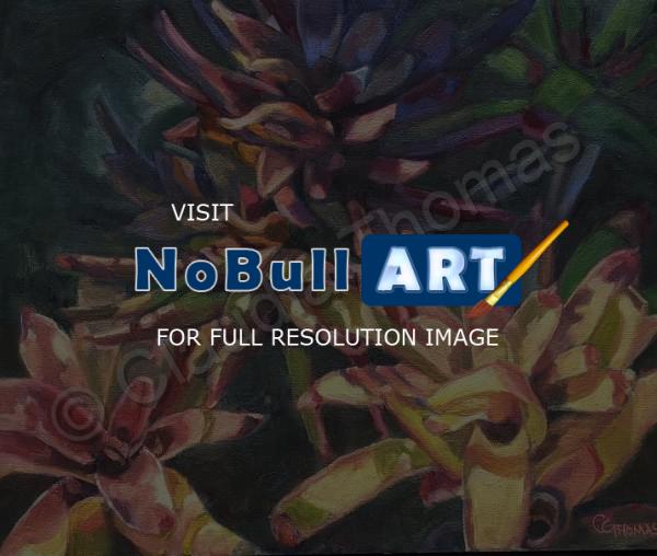 Botanicals - Bromeliad Choir - Oil On Canvas