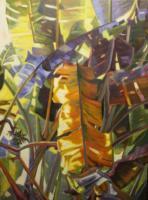 Botanicals - Yellow Frond - Oil On Canvas