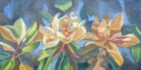 Botanicals - Magnolia Stages 1 - Oil On Canvas