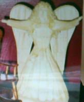 Angel - Wooden Matches And White Glue Woodwork - By Dan Whipkey, Free Style Tramp Art Woodwork Artist