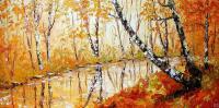 Autumn - Oil Paintings - By Rumen Dragiev, Impressionism Painting Artist