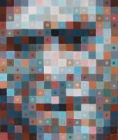 Bukowski5 - Enamel Paint Paintings - By George Docherty, Portrait Painting Artist
