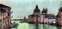 Venice  Italy - Photomarkersand Color Pencil Mixed Media - By Anna Helena Fisher, Seascape Mixed Media Artist