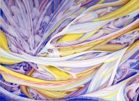 Specter Of Gladness - Watercolors Paintings - By Calvin Alexander Mcfarlane Sr, Abstract Painting Artist