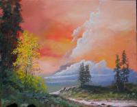 Cloudscapes - Road To Ft Rock - Acrylic