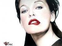 Milla - Colored Pencils Paintings - By Allen Palmer, Realism Painting Artist