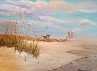 Sunsets  Seascapes - Evening On The Gulf - Acrylic On Canvas