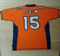 Tebow - Acrylics Woodwork - By Kevin Froese, Burned In Then Painted Woodwork Artist