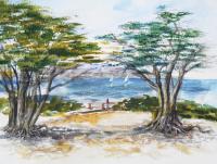 Carmel By The Sea - Watercolor Paintings - By Artist Irina Sztukowski, Realism Painting Artist