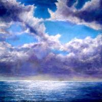 A View From Heaven - Acrylic On Gallery Canvas Paintings - By Marie-Line Vasseur, Realism Painting Artist