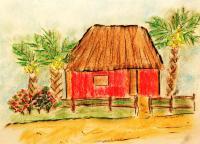 Home On The Island - Pastels Drawings - By Daryl Thomas, Realism Drawing Artist