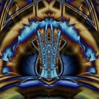 Crystal Blue Persuasion - Computer Digital - By Jim Pavelle, Abstract Fractal Digital Artist